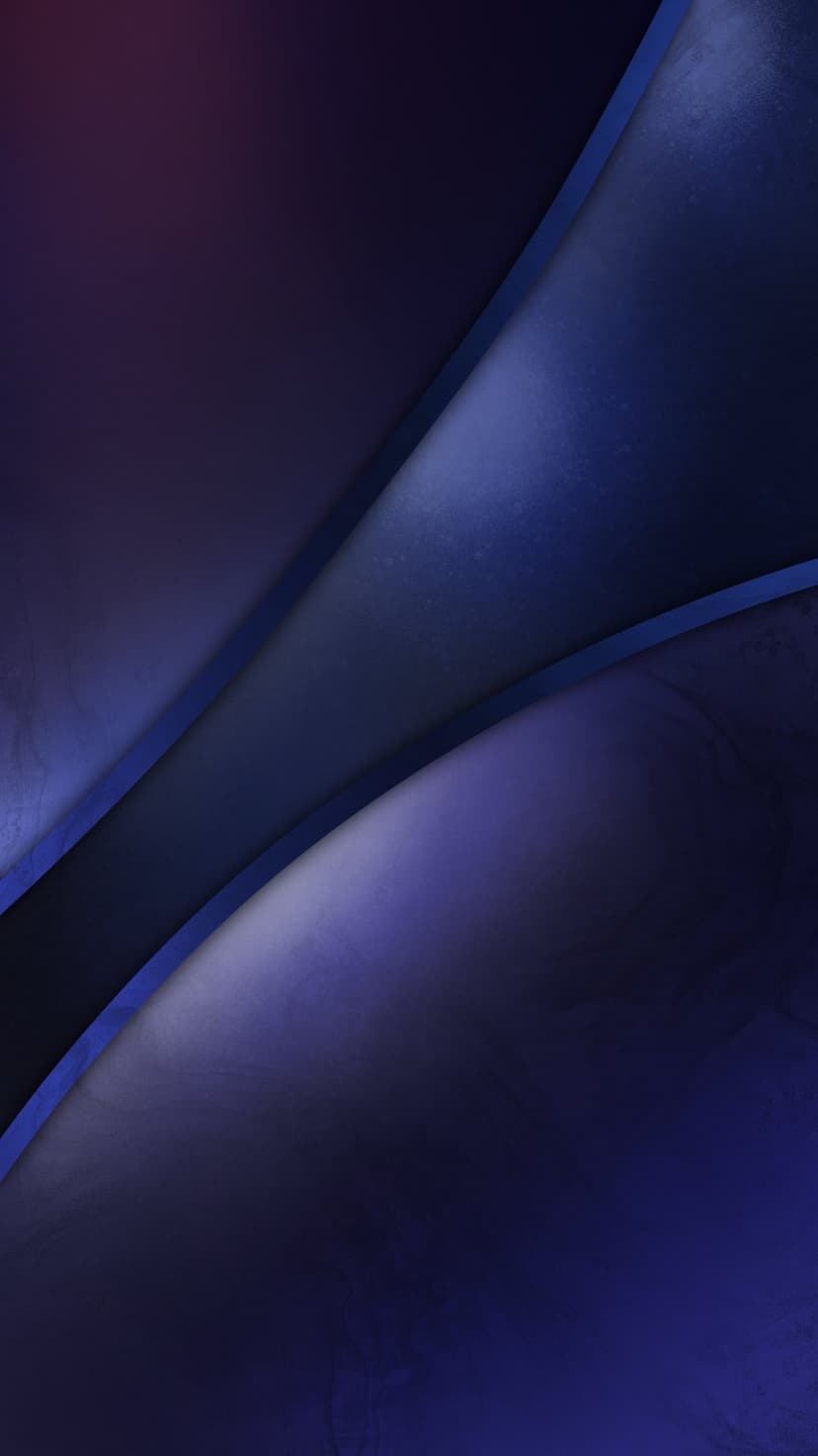 Overlapping dark blue and purple curved geometric shapes with subtle textures and soft shadow gradients.