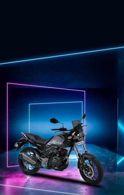 Hero Xpulse 200T 4V Neon Glow Mobile Wallpaper Background