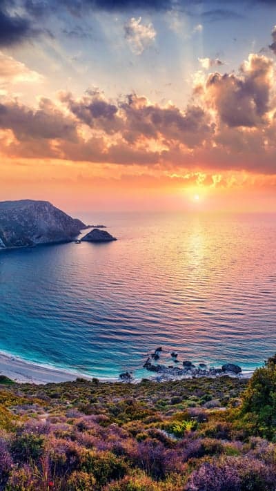 Island Dreamscape at Golden Hour