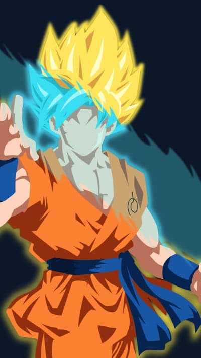 Half Super Saiyan Blue / Half Super Saiyan Goku - Stylized Power Blend
