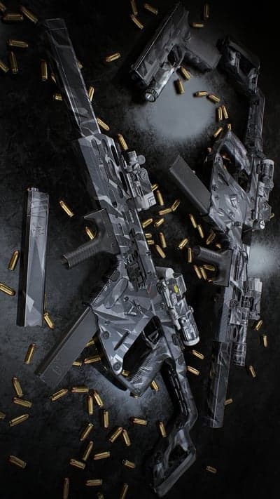 Camo Tactical Firearms and Ammunition Display