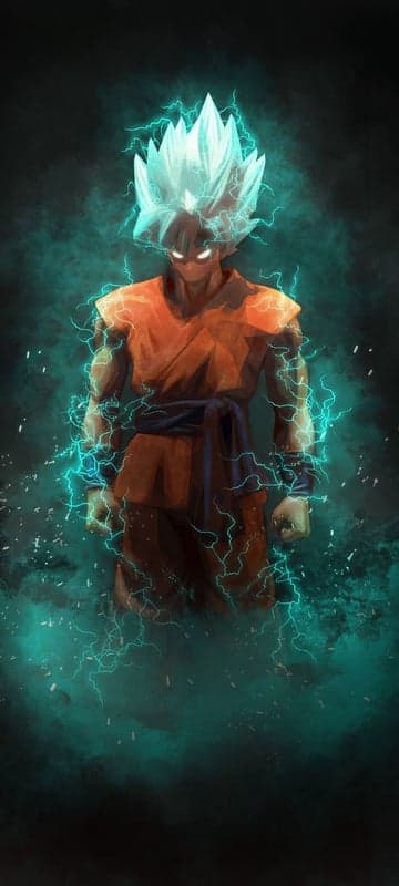 Goku Super Saiyan Power Electric Aura Wallpaper