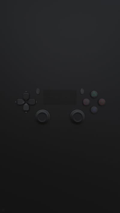 Dark Gaming Controller with Colored Buttons