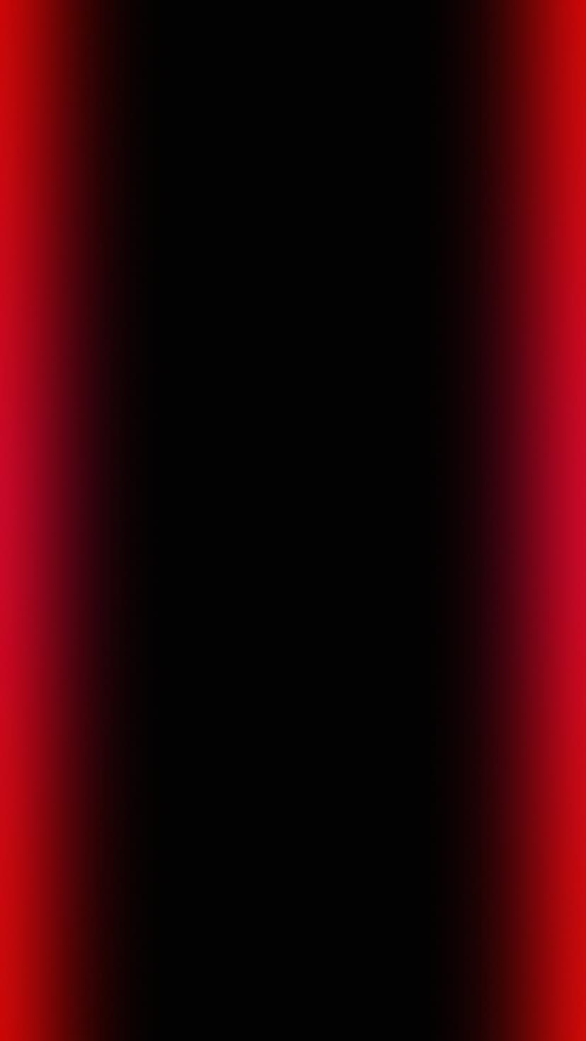 Vibrant red light glows along the vertical edges of a dark black void with smooth, high-contrast transitions.
