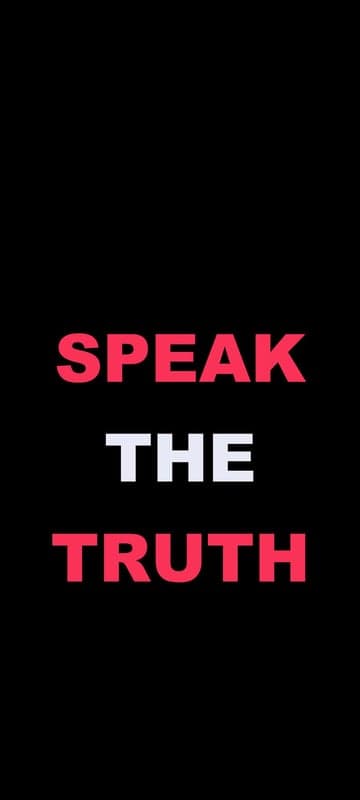 Speak the Truth Motivational Quote with Bold Text