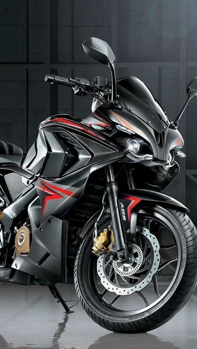 Sleek Black and Red Sport Motorcycle