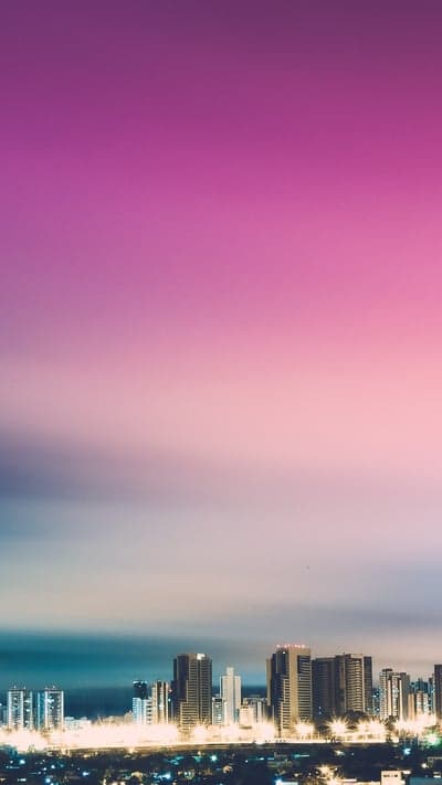 Sunset Gradient - Coastal City Lights