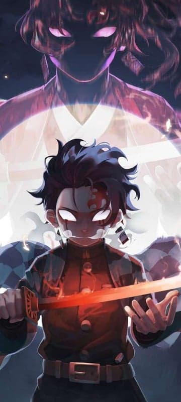 Tanjiro vs Demon Slayer's Muzan with Fiery Blade