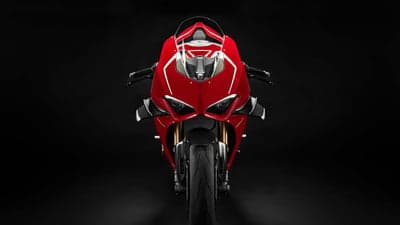 Front View Red Sportbike Superbike 4K Desktop Wallpaper
