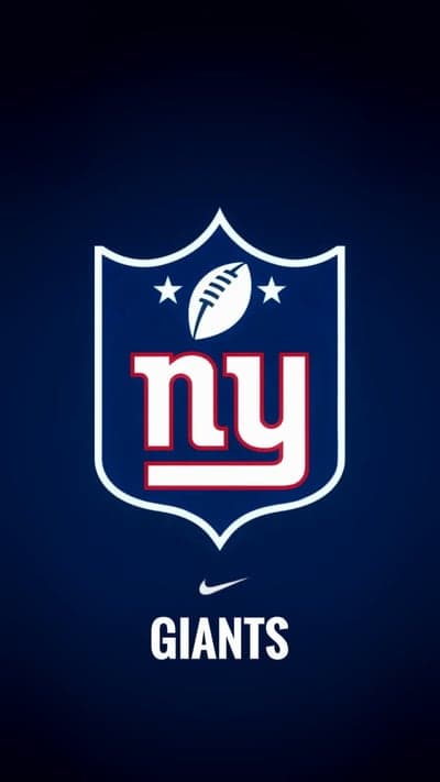 New York Giants Logo and Wordmark Wallpaper