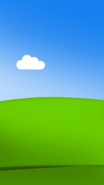 Classic Windows XP Bliss Wallpaper Green Hills Blue Sky