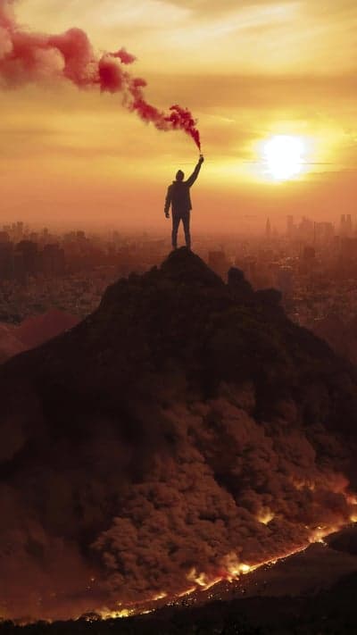 Apex Sentinel - Smoke Signal Over the City