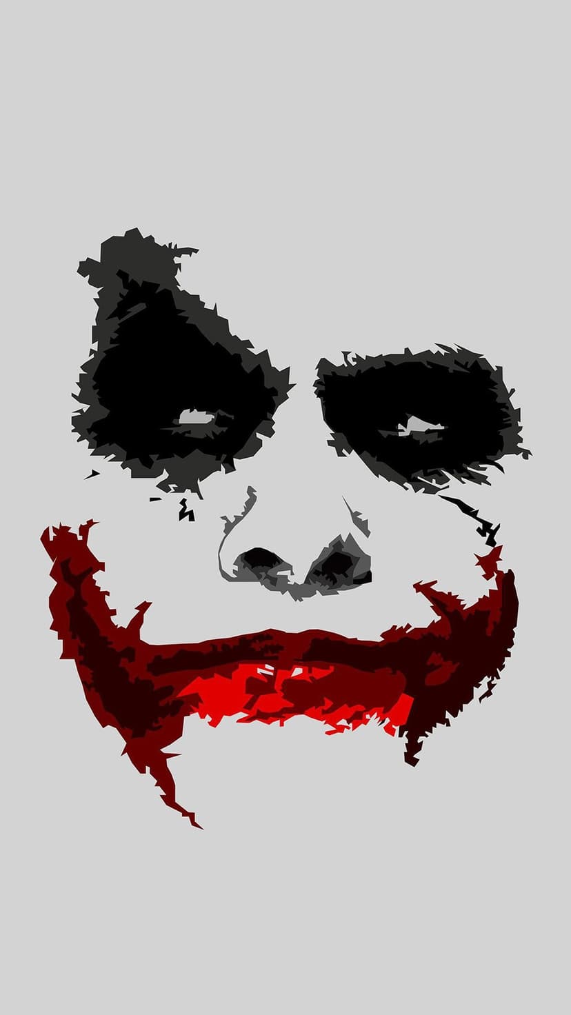 Joker versions featuring Joaquin Phoenix by a moon and Heath Ledger with cards against a fiery vertical backdrop.