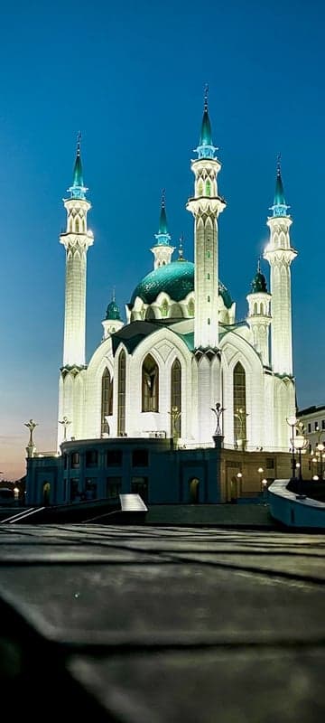 Kul Sharif Mosque at Dusk, Kazan Kremlin, Russia