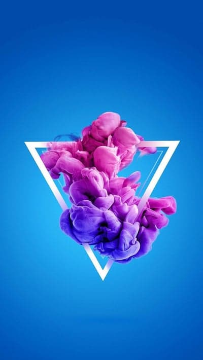Abstract Pink and Purple Smoke Triangle Wallpaper