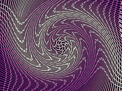 Radiant Purple Wavy Lines Hypnotic Mobile Wallpaper