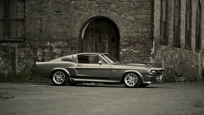 Silver 1967 Shelby Mustang GT500 Classic Muscle Car Wallpaper