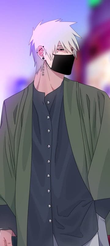 Anime Kakashi Hatake in Modern Outfit