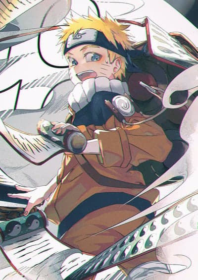 Naruto Uzumaki Ninja Scroll Vertical Mobile Wallpaper