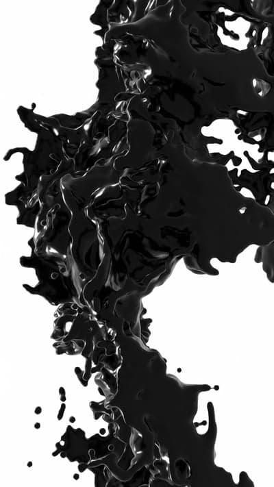 Black Liquid Splash Abstract Motion Background