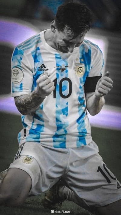 Lionel Messi Celebrates Argentina Goal with Jubilation
