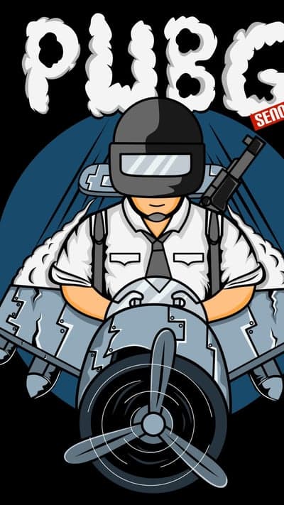 PUBG Mobile Pilot Aviator Airplane Phone Wallpaper