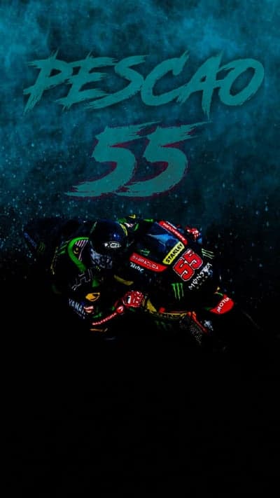 MotoGP Rider 'Pescão' 55 Yamaha Motorcycle Wallpaper