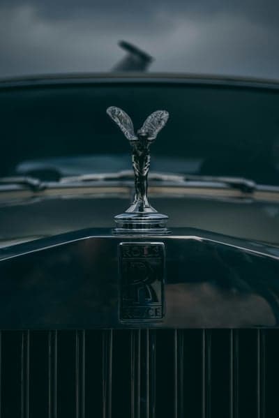 Rolls-Royce Hood Ornament and Grille Close-Up