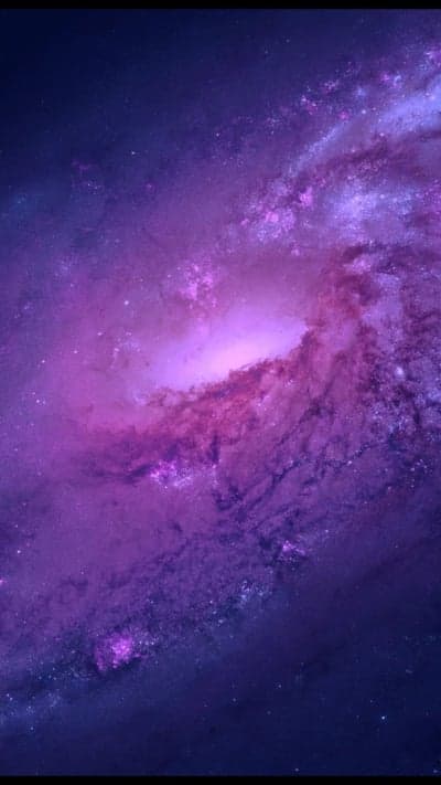Vibrant Purple Galaxy Swirls in Cosmic Space