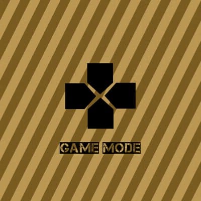 Game Mode D-pad with Golden Stripes Background