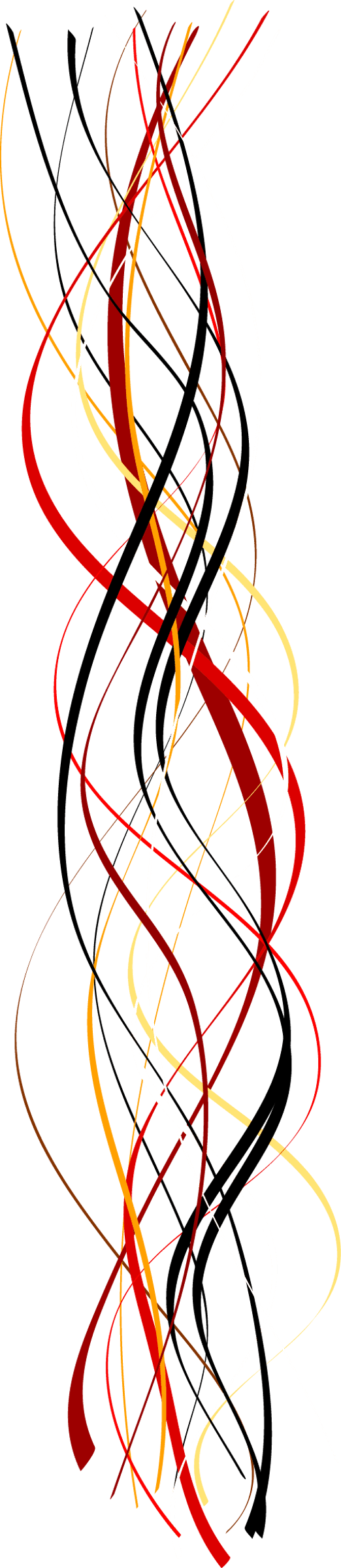 Differential geometry curves feature red and black swirling lines with white splashes in a matte vector style.