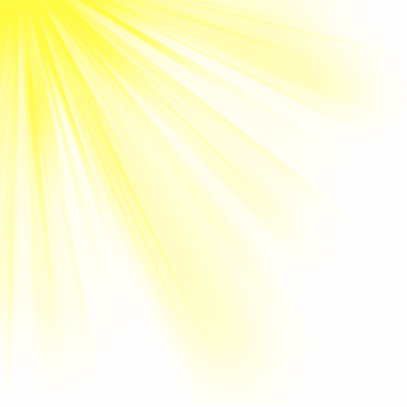 Yellow sunray illustration featuring diagonal light beams with a subtle grainy texture and bright golden glow.