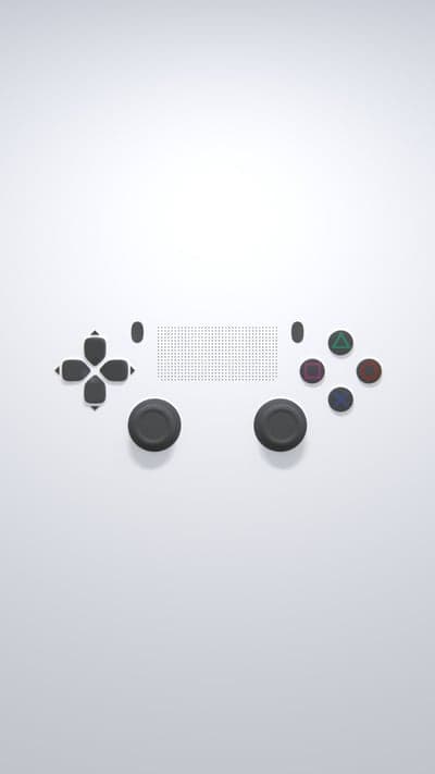 Clean Sony Gamepad Aesthetic Minimalist Phone Wallpaper
