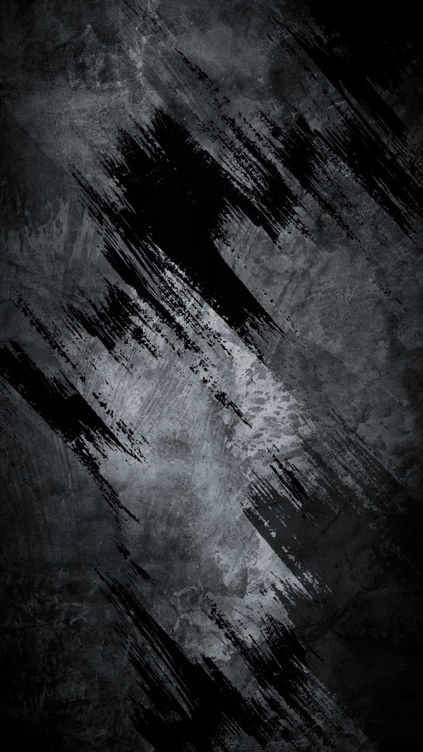 Charcoal gray concrete surface featuring diagonal black paint strokes with a rough, weathered industrial texture.