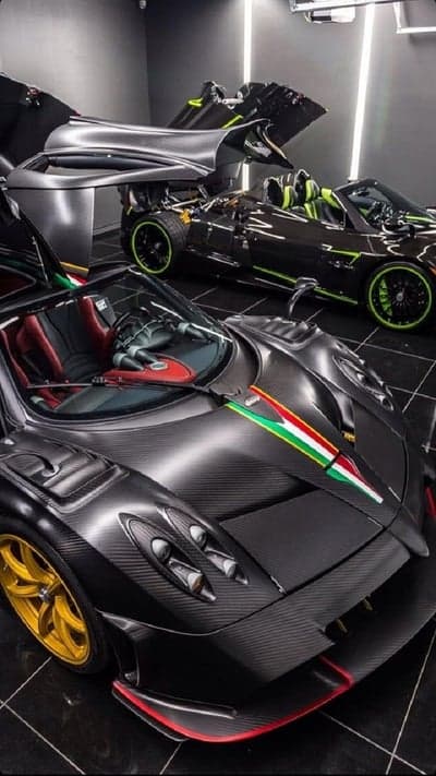 Pagani Hypercars Showcased in Luxury Garage Display