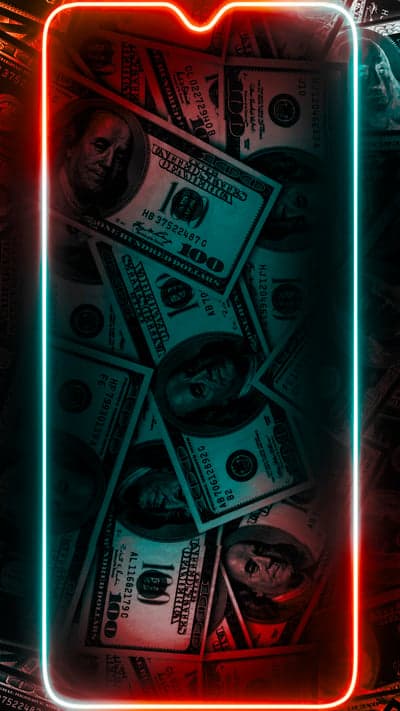 Neon Glow Money Wallpaper: A Rich Aesthetic