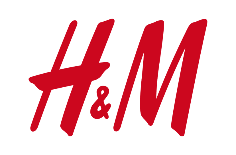 HM logo in bold red font displayed as a flat typographic vector against a clear transparent background layer.