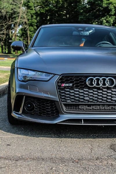 Audi RS7 Quattro front grille close-up