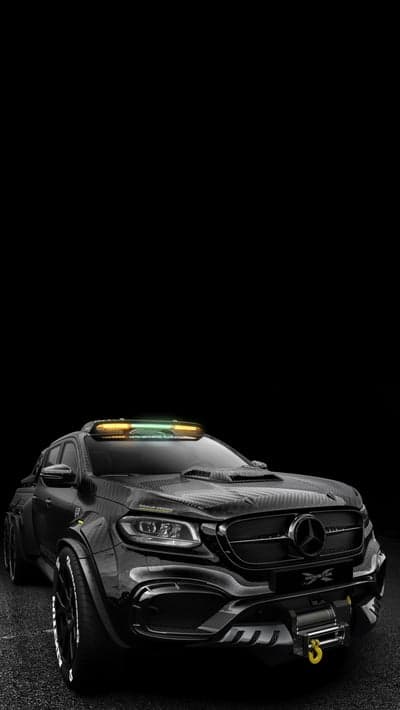 Modified Mercedes X-Class pickup with off-road enhancements