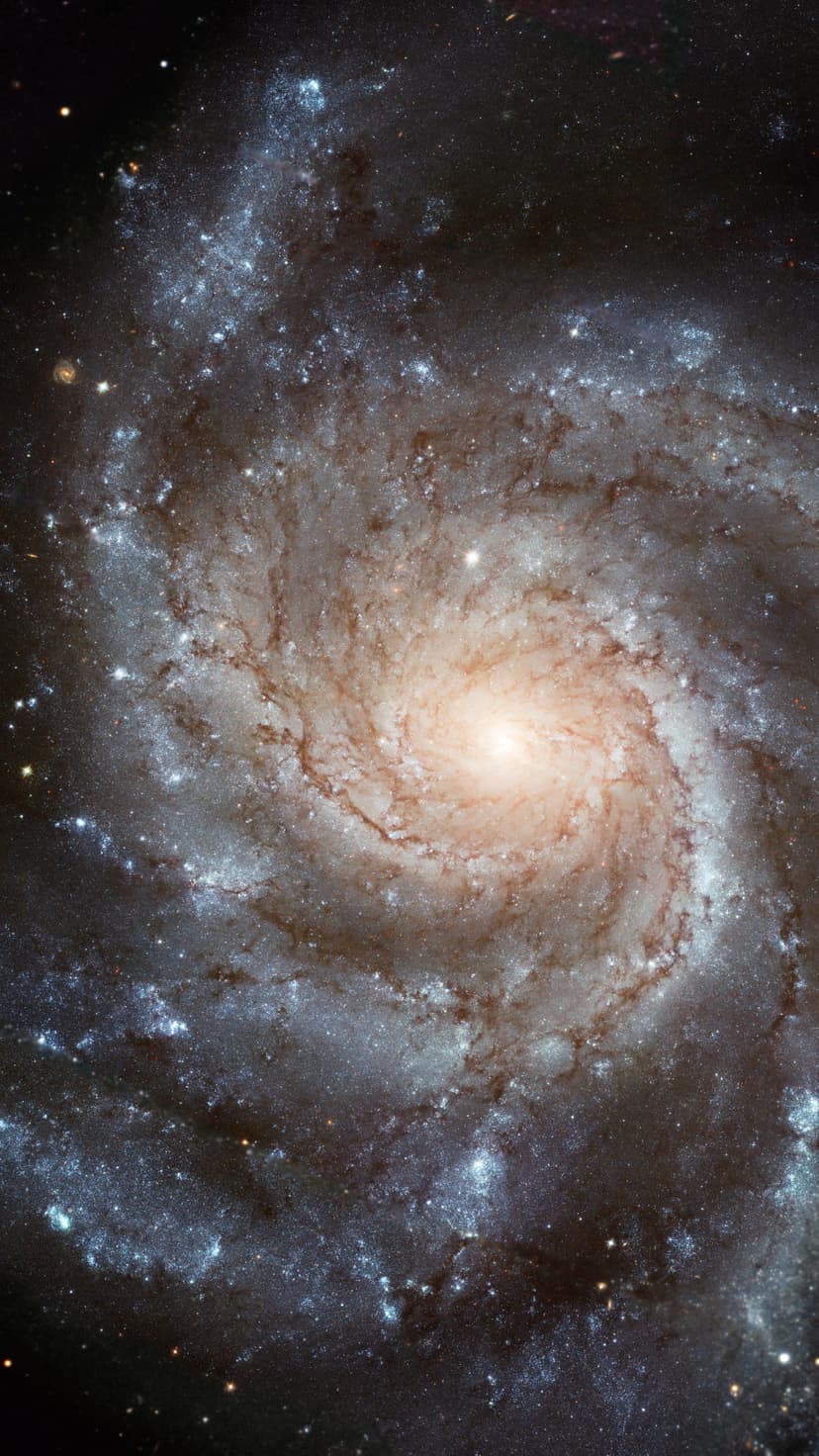 Swirling Cosmic Spiral Galaxy Mobile Phone Background