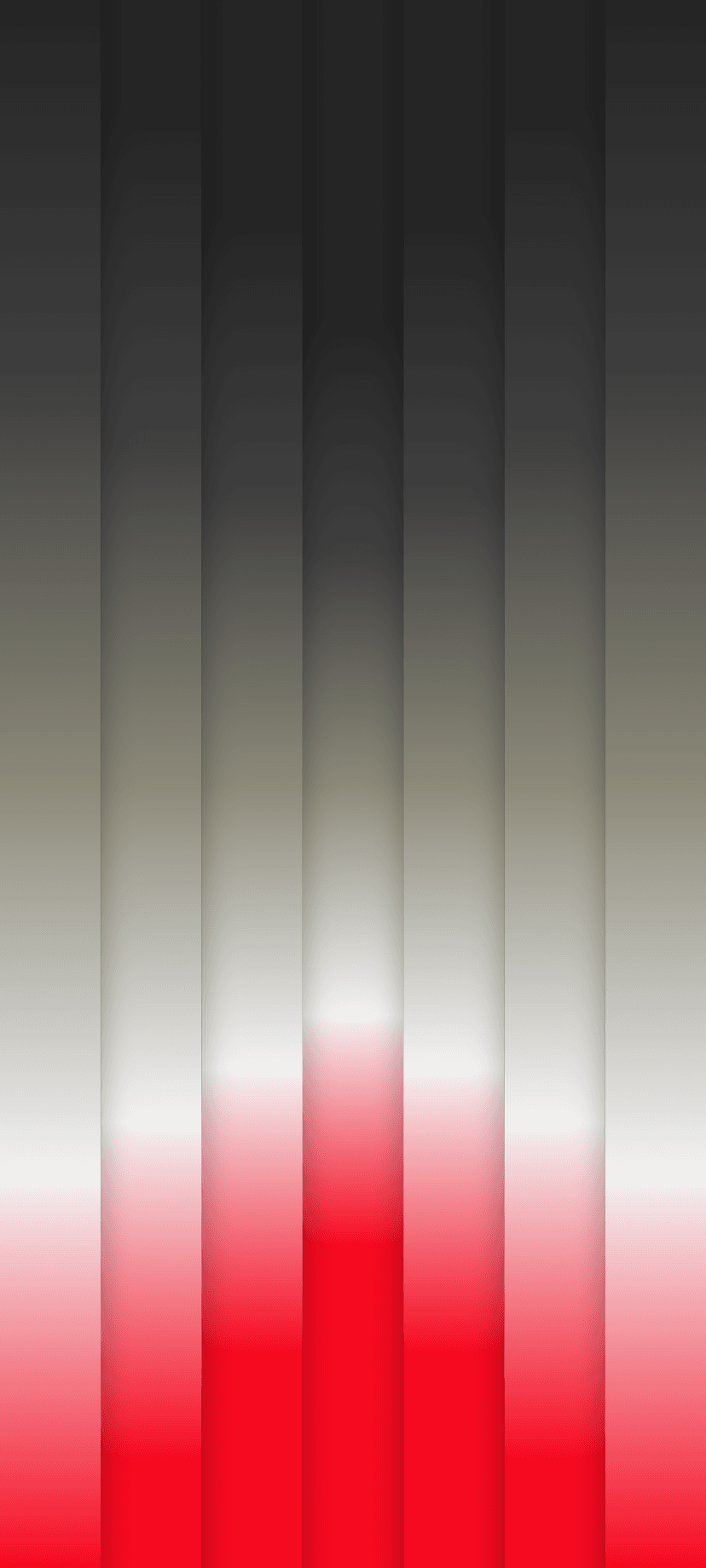 Vertical stripes transitioning from dark gray at the top to bright red at the bottom in a smooth gradient.