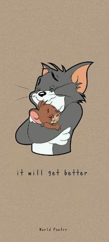 Comforting Embrace - Tom & Jerry's Hopeful Hug