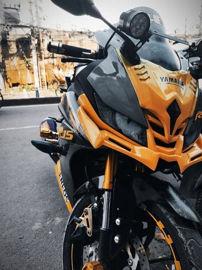 Yamaha R15 Motorcycle in Yellow and Black