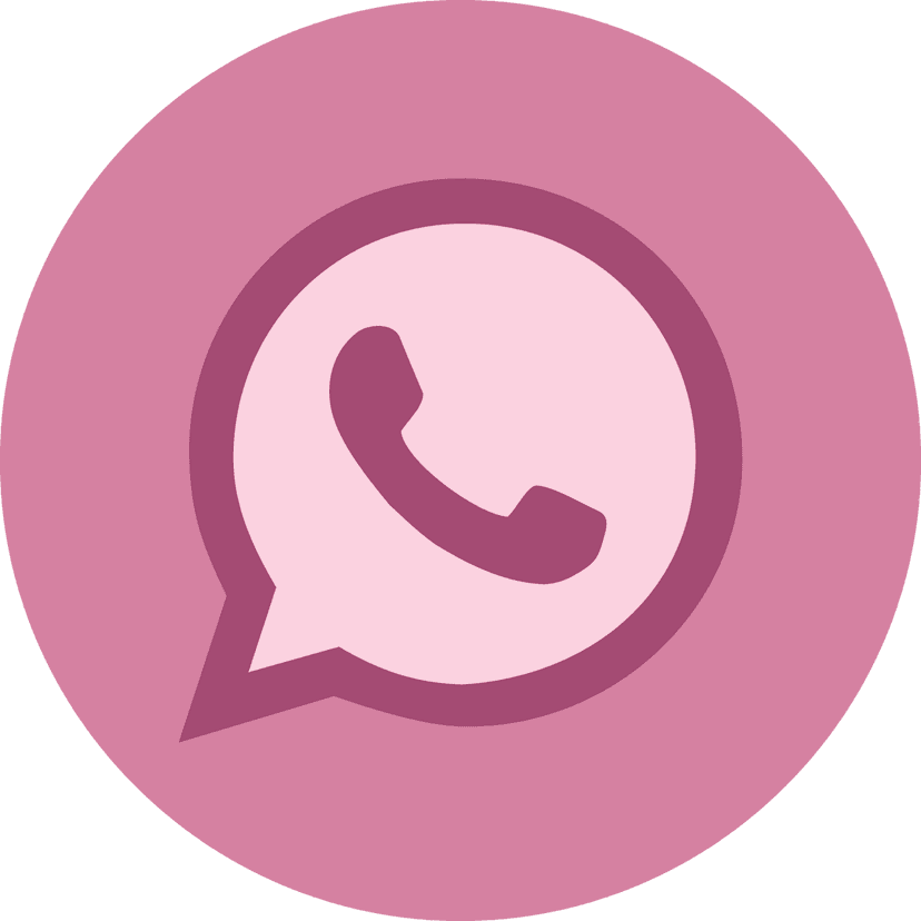 WhatsApp logo png featuring a green chat bubble with a white telephone symbol centered on a transparent background.