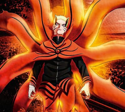 Naruto Uzumaki in Nine-Tails Chakra Mode