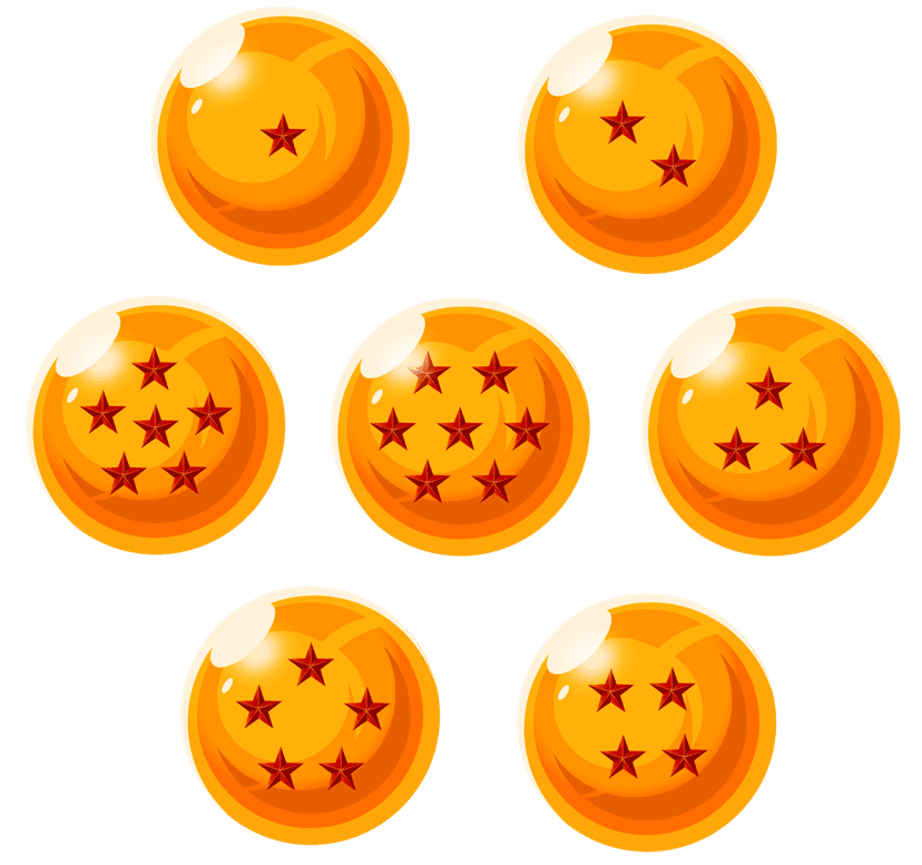 Shenron dragon and Goku anime characters illustrated in a vibrant cel-shaded style with glowing dragon balls.