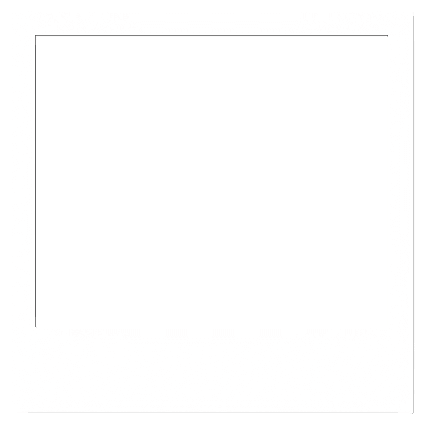 White Polaroid photo frame with matte finish and square center cutout sits against a transparent background.