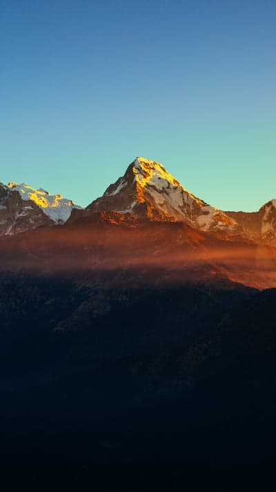 Golden Summit of the Sacred Fishtail Mountain