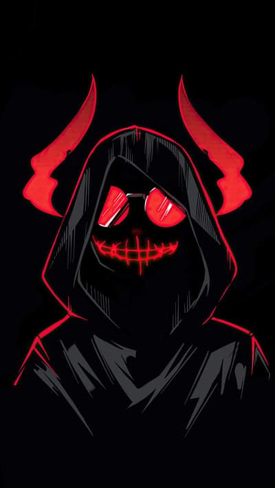 Crimson Shade - The Horned Hooded Figure