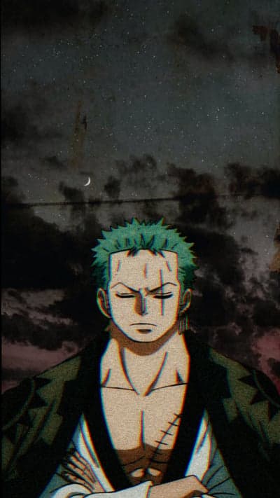 Roronoa Zoro Night Sky Wallpaper